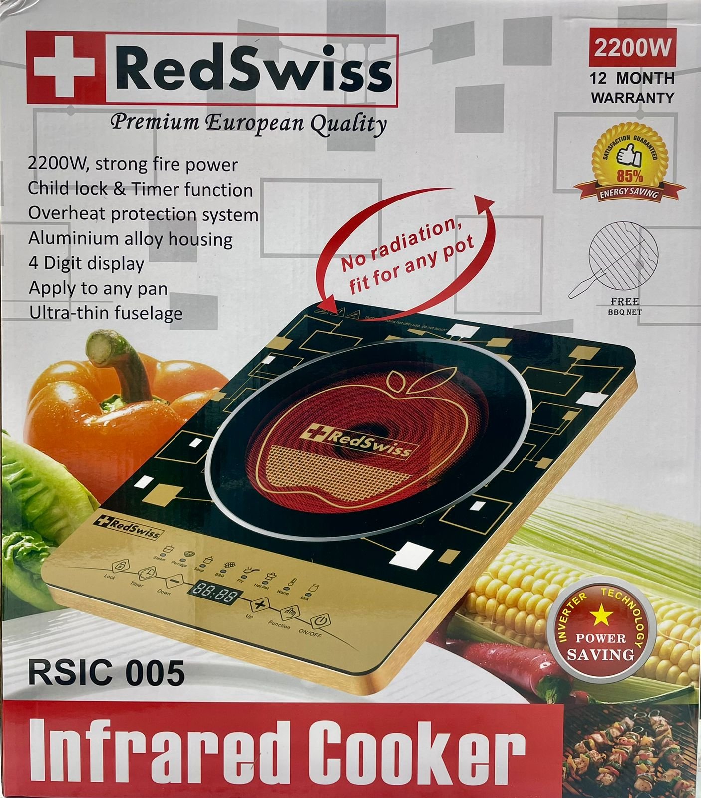 RedSwiss Infrared Cooker RSIC-005 / Premium European Quality